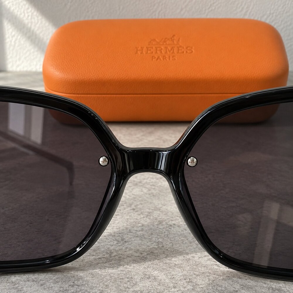 Hermes Black Silver H Sunglasses - Picture 5 of 6